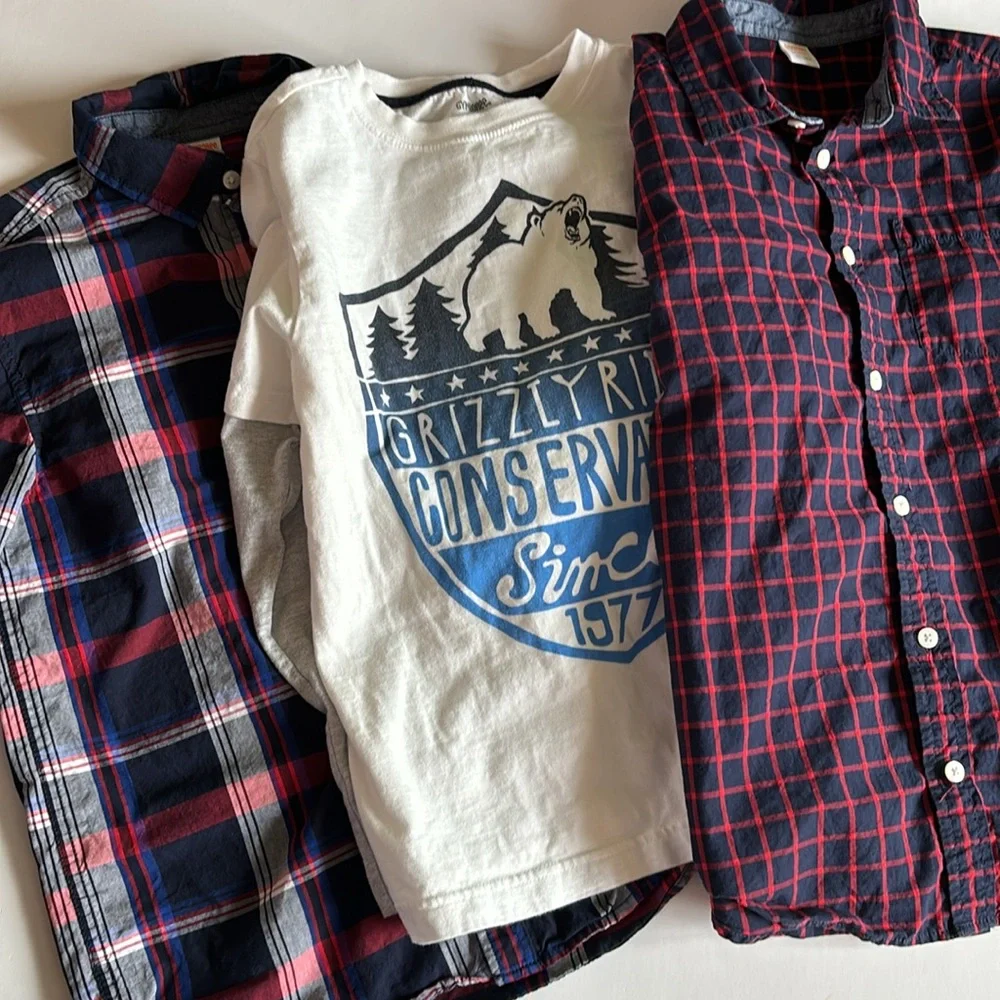 Gymboree Boys Shirts Size 10/12 Gymboree Boys plaid Button Down Shirts Size 10